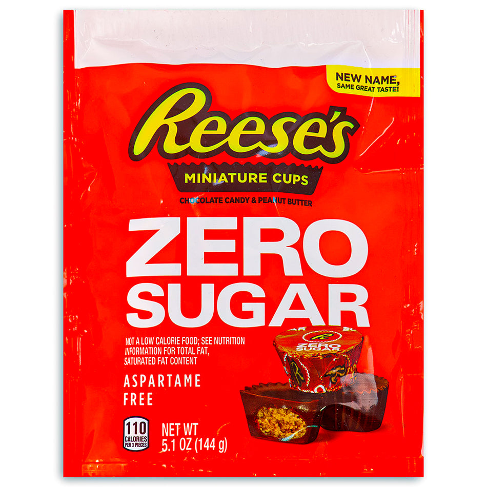 Reese's Zero Sugar Miniature Cups - 5.1oz-Sugar Free Candy-Zero sugar candy-reese's peanut butter cups-reese's cups