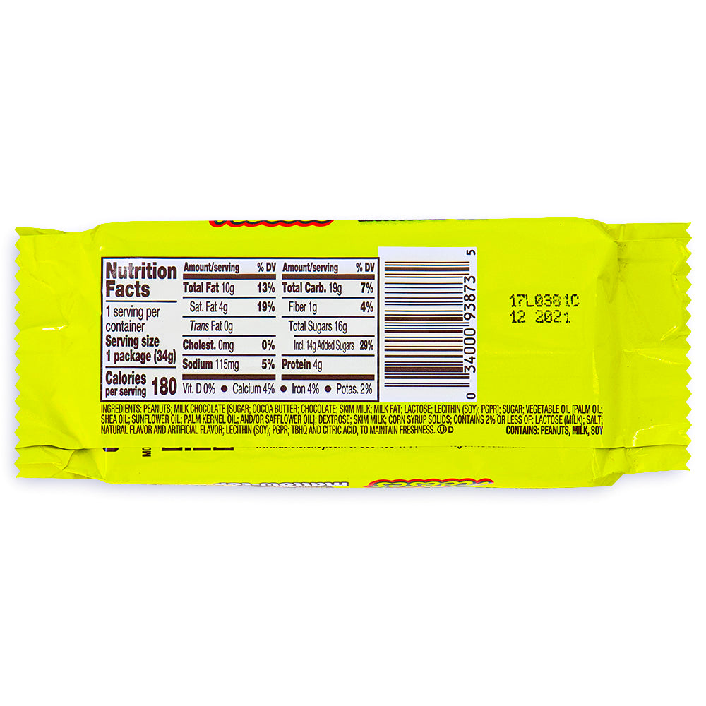 Easter Reese's Mallow-Top Peanut Butter Cup - 1.2oz Nutrition Facts Ingredients