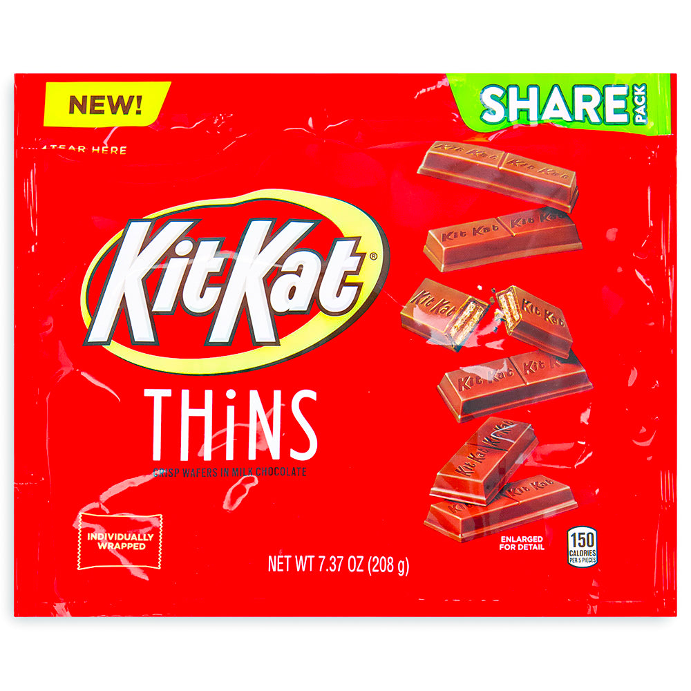 Kit Kat Thins Hazelnut Share Bag, kit kat, kit kat chocolate, kit kat chocolate bar, kit kat thins, kit kat hazelnut, hazelnut kit kat