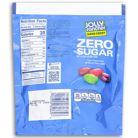 Jolly Rancher Zero Sugar - 6.1oz Nutrition Facts Ingredients