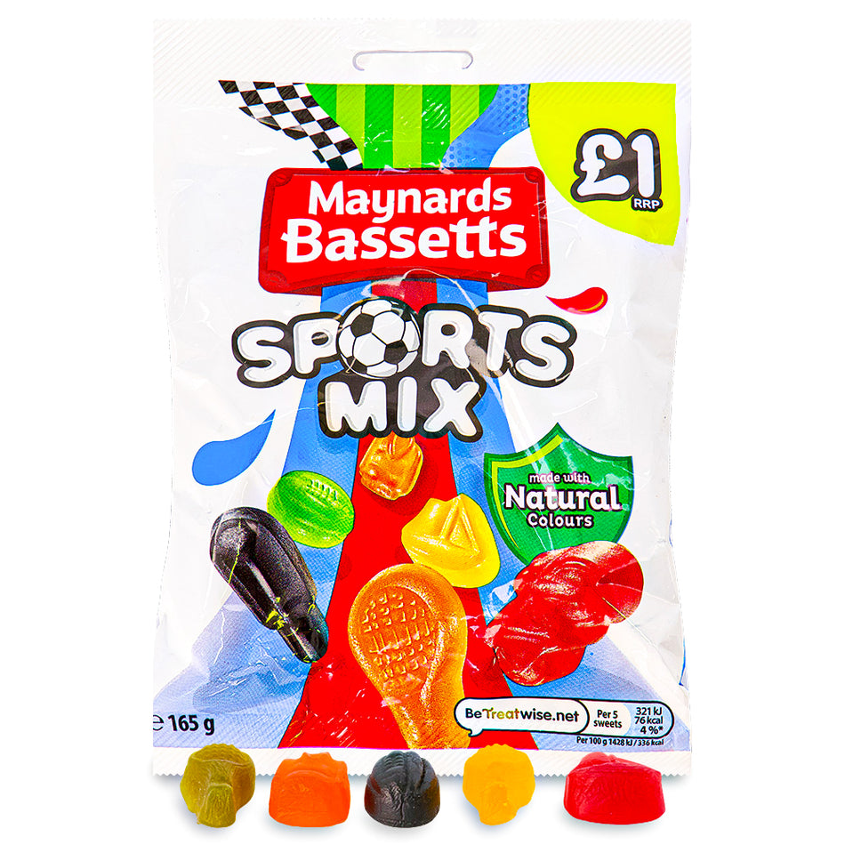 Maynards Bassetts Sports Mix UK - 165g - British Candy