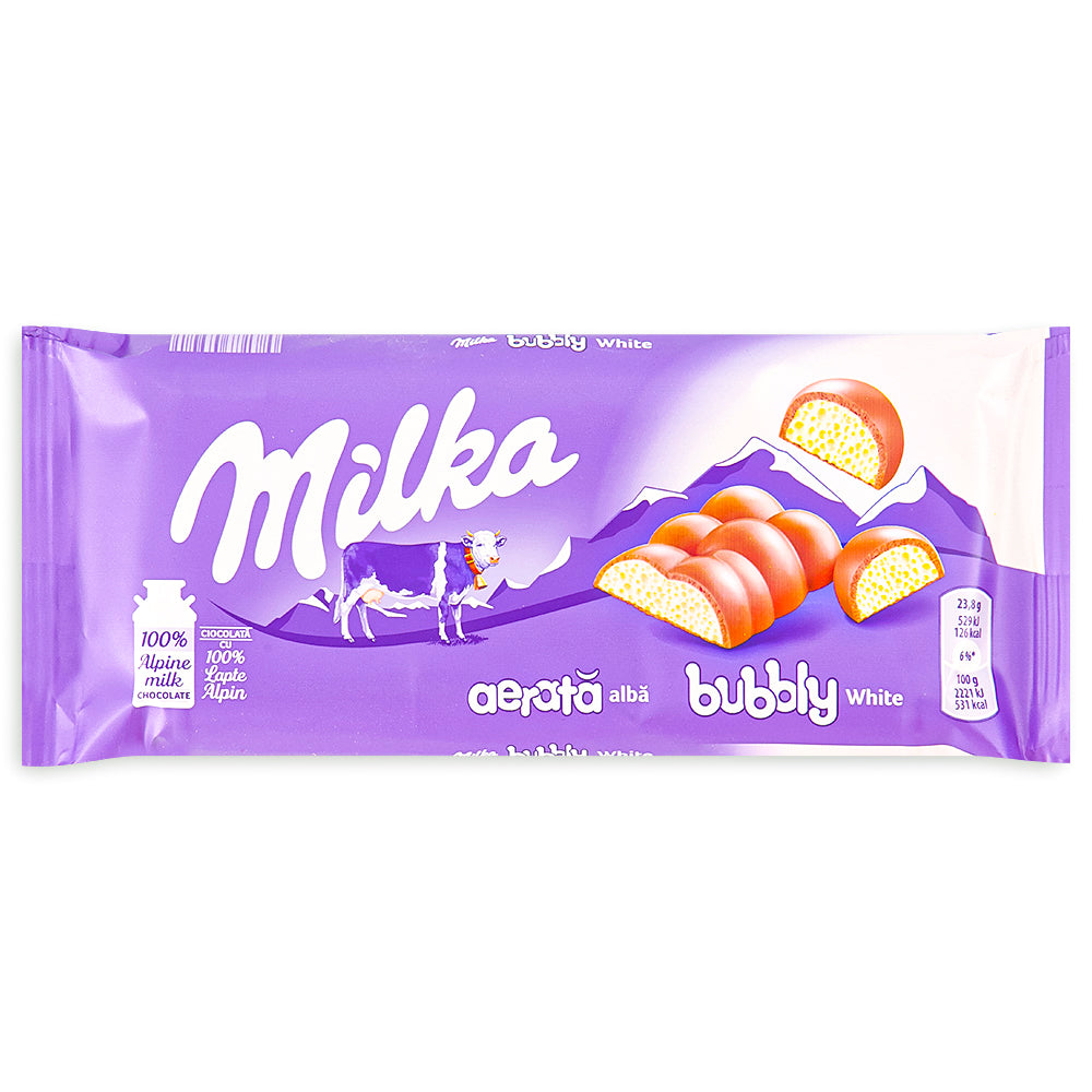 Milka Bubbly White Chocolate Bar