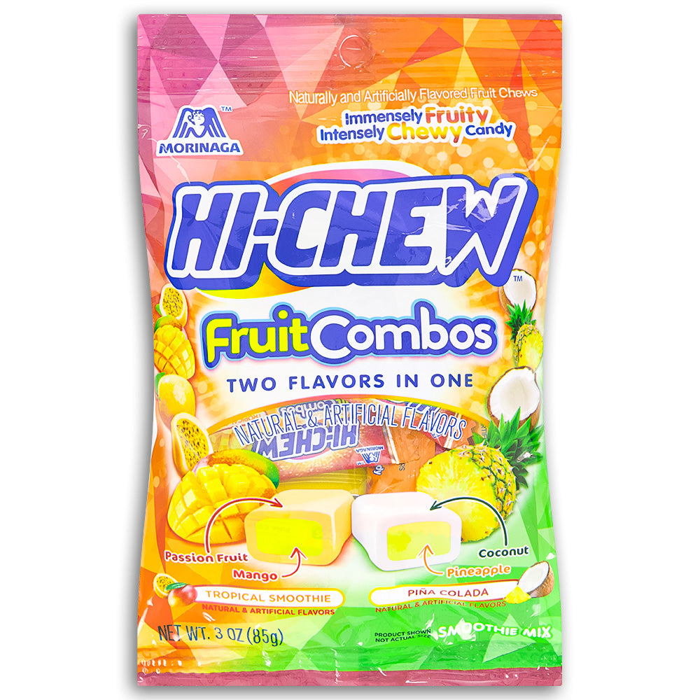 Hi-Chew Fruit Combos - 85 g-hi chew candy-hi chew flavors-Fruit candy-chewy candy