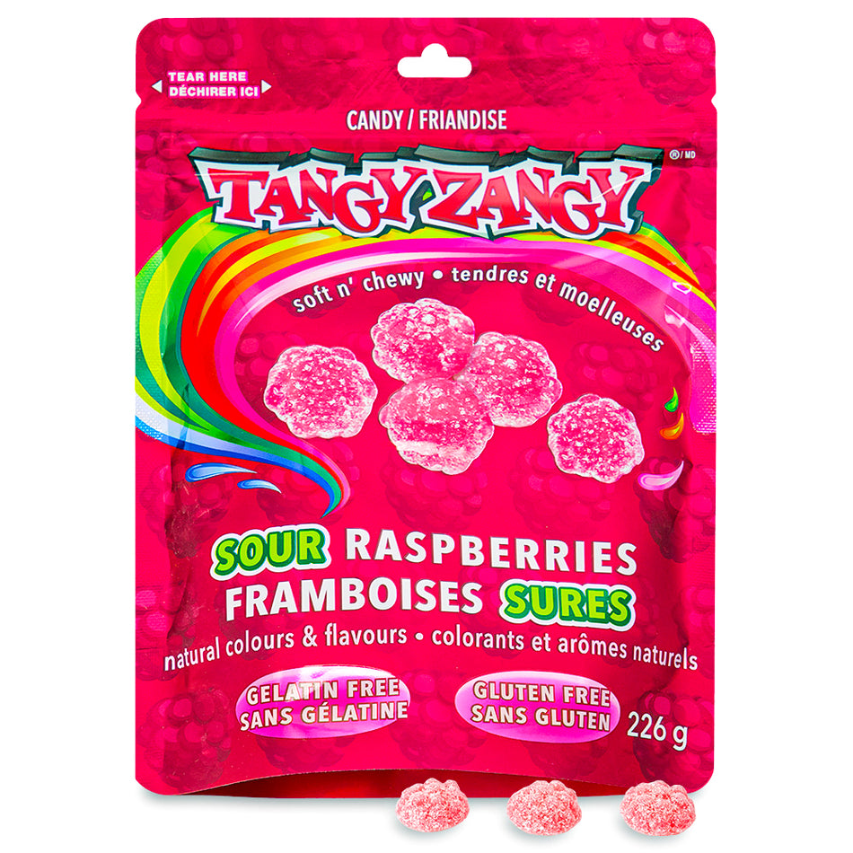 Tangy Zangy Sour Raspberries Candy - 226g