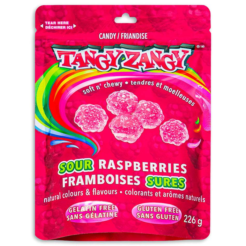 Tangy Zangy Sour Raspberries Candy - 226g