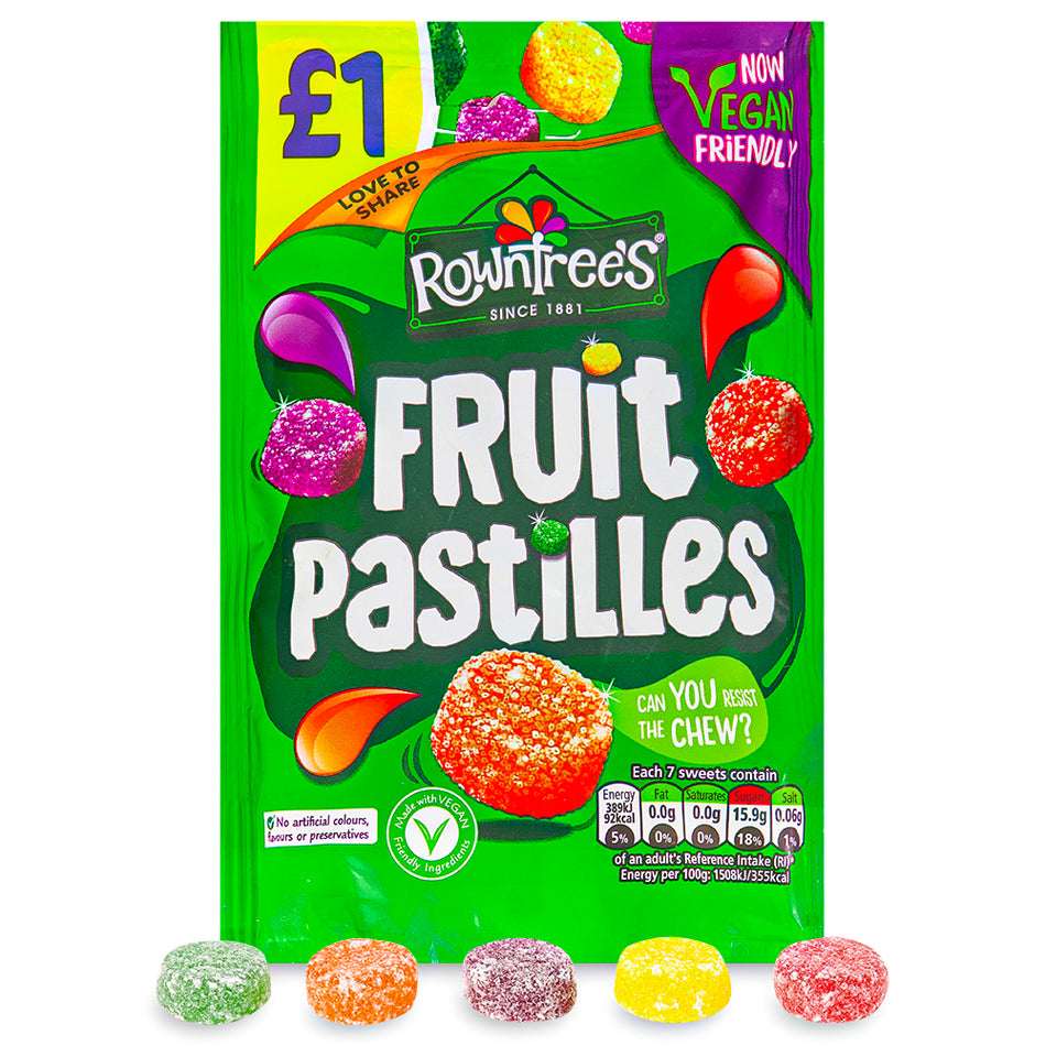 Rowntree's Fruit Pastilles - 143g (UK)-British candy-Fruit Pastilles-Fruit candy