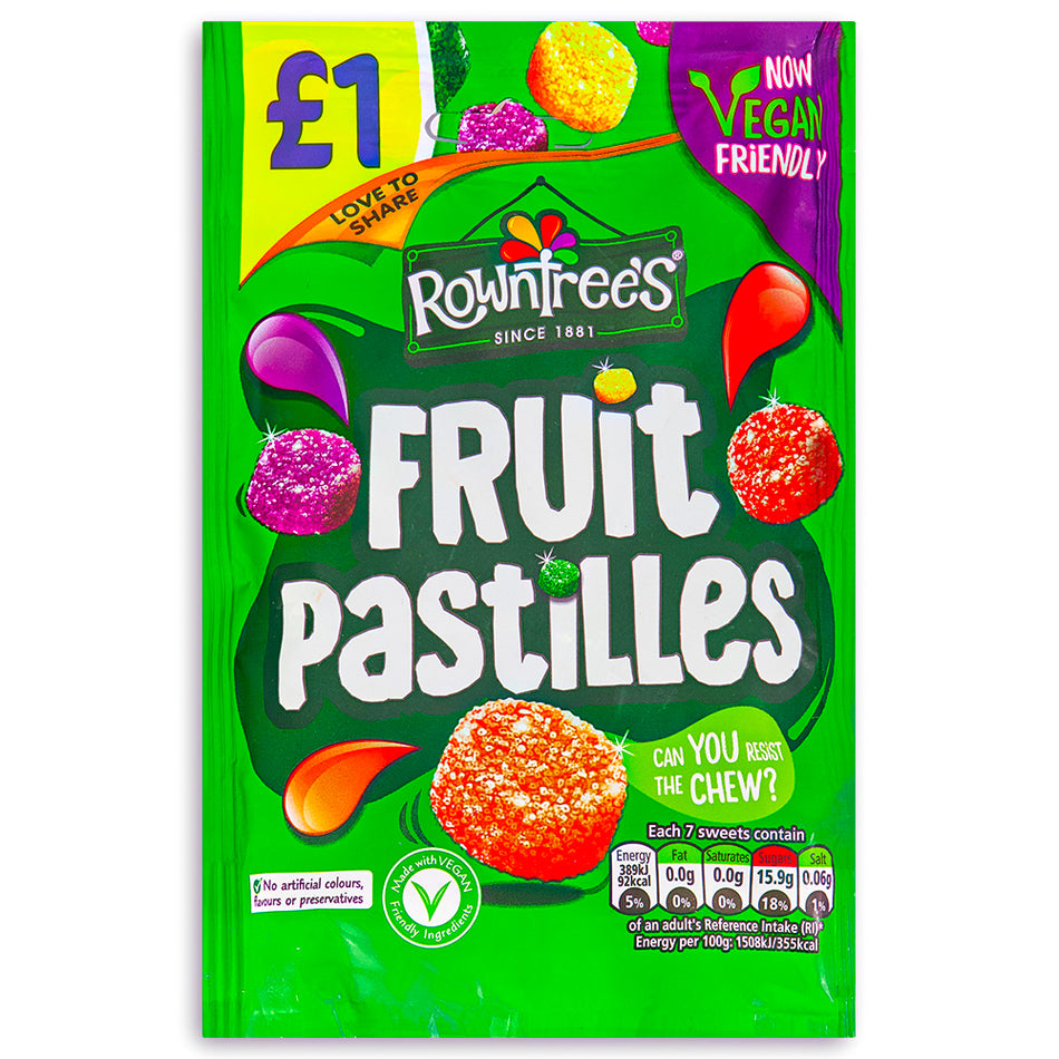 Rowntree's Fruit Pastilles - 143g (UK)-British candy-Fruit Pastilles-Fruit candy