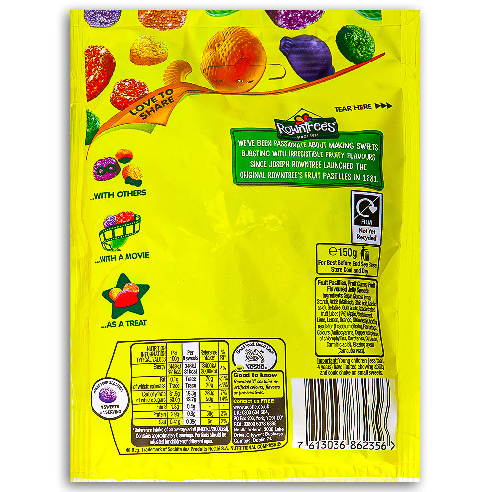 Rowntree's Pick & Mix (UK) - 120 g Nutrition Facts Ingredients