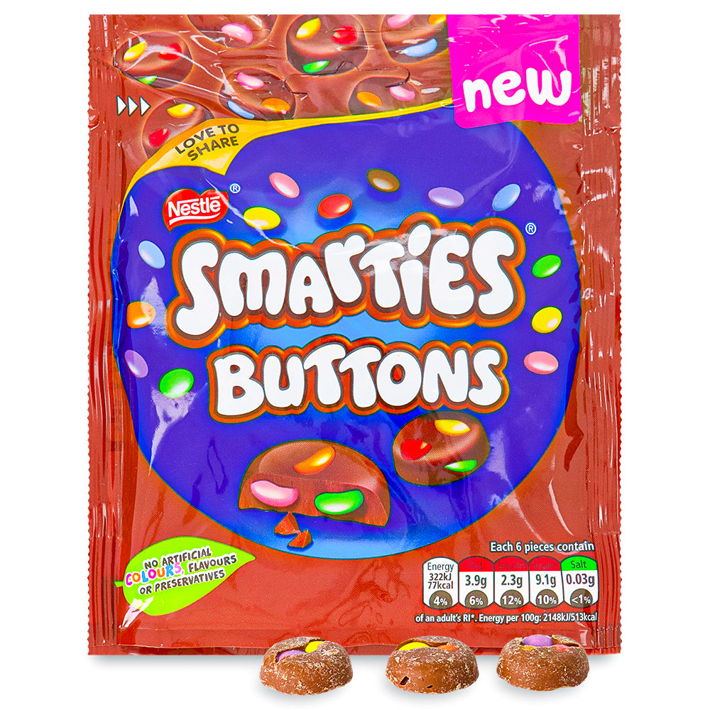 Nestle Smarties Buttons - 90g - Smarties Candy