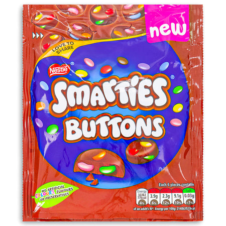 Nestle Smarties Buttons - 90g - Smarties Candy