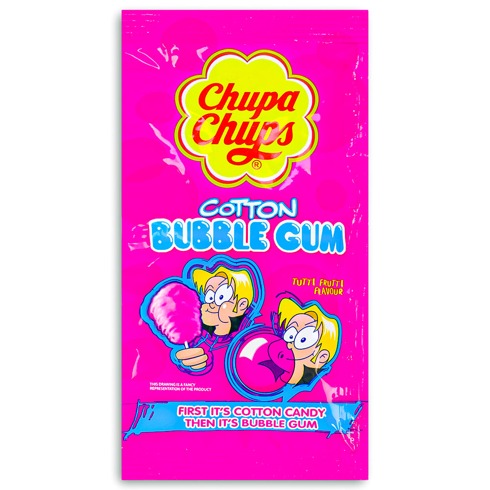 Chupa Chups Cotton Bubble Gum (UK) - 11g-Chupa chups-Cotton candy-Lollipops-British candy