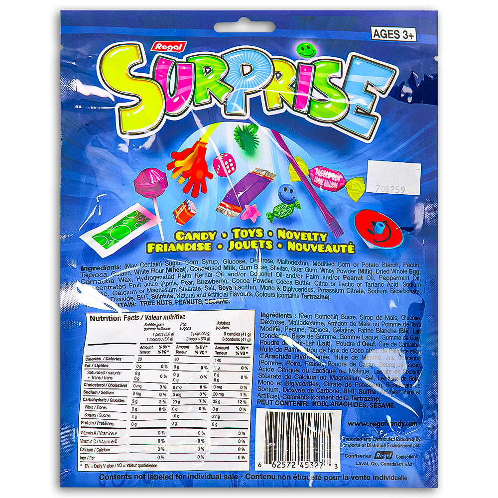 Regal Surprise Bags - 75g Nutrition Facts Ingredients-surprise bag-assorted candy-Party favors