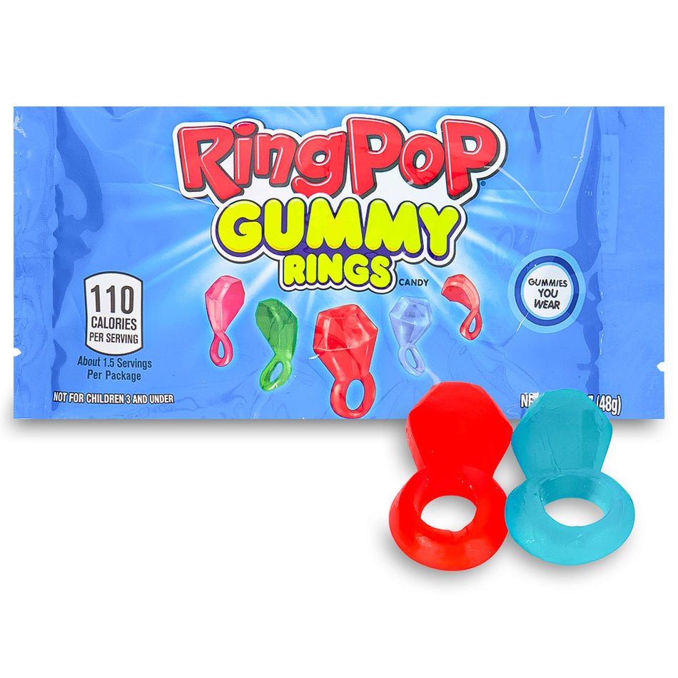 Ring Pop Gummy Rings- 1.7oz - Gummy candy from Ring Pop!