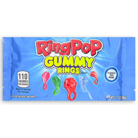 Ring Pop Gummy Rings- 1.7oz - Gummy candy from Ring Pop!