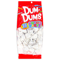Dum Dums Color Party White Birthday Cake Lollipops-75 CT