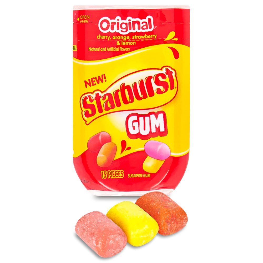 Starburst Original Gum Hero Bottle - 15 Piece Bottle