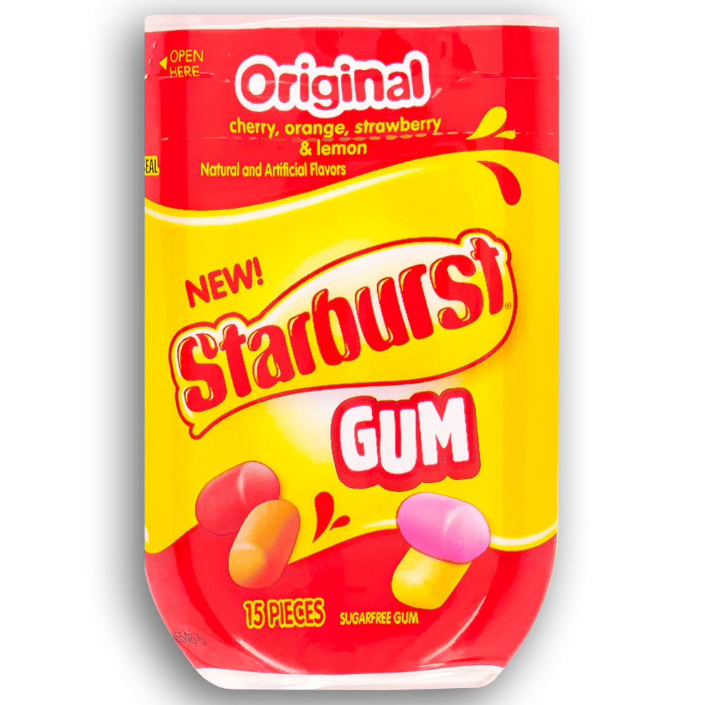 Starburst Original Gum Hero Bottle - 15 Piece Bottle