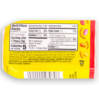 Starburst Original Gum Hero Bottle - 15 Piece Bottle Nutrition Facts Ingredients