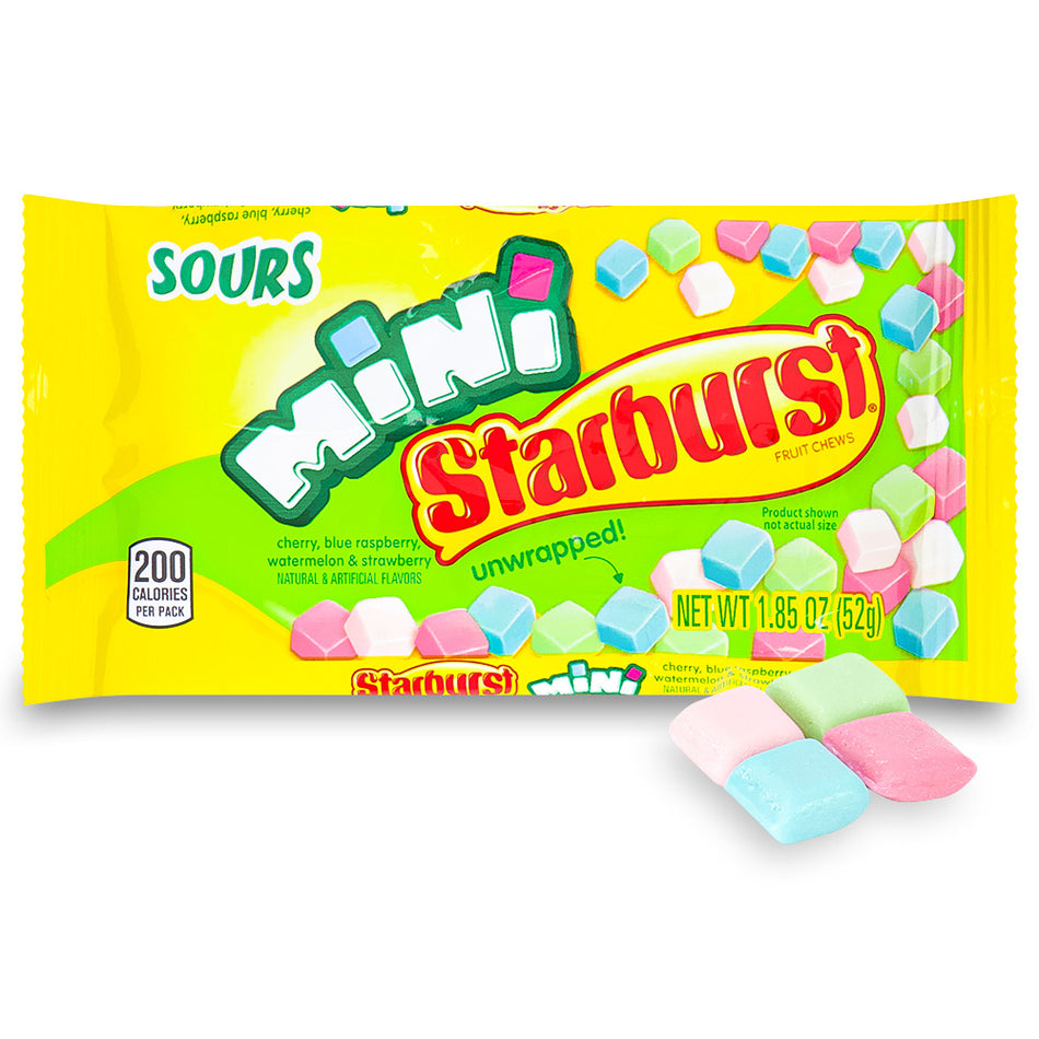 Starburst Mini Sours Candy - 1.85oz- Starburst-Sour Candy-Blue Raspberry