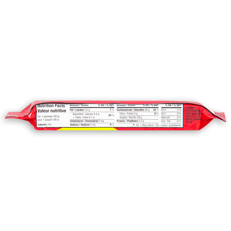 Starburst - Original Fruit Chews Candy - 2.07oz Nutrition Facts Ingredients