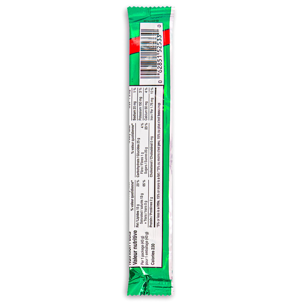 Andes Snap Bars - 1.5oz Nutrition Facts Ingredients