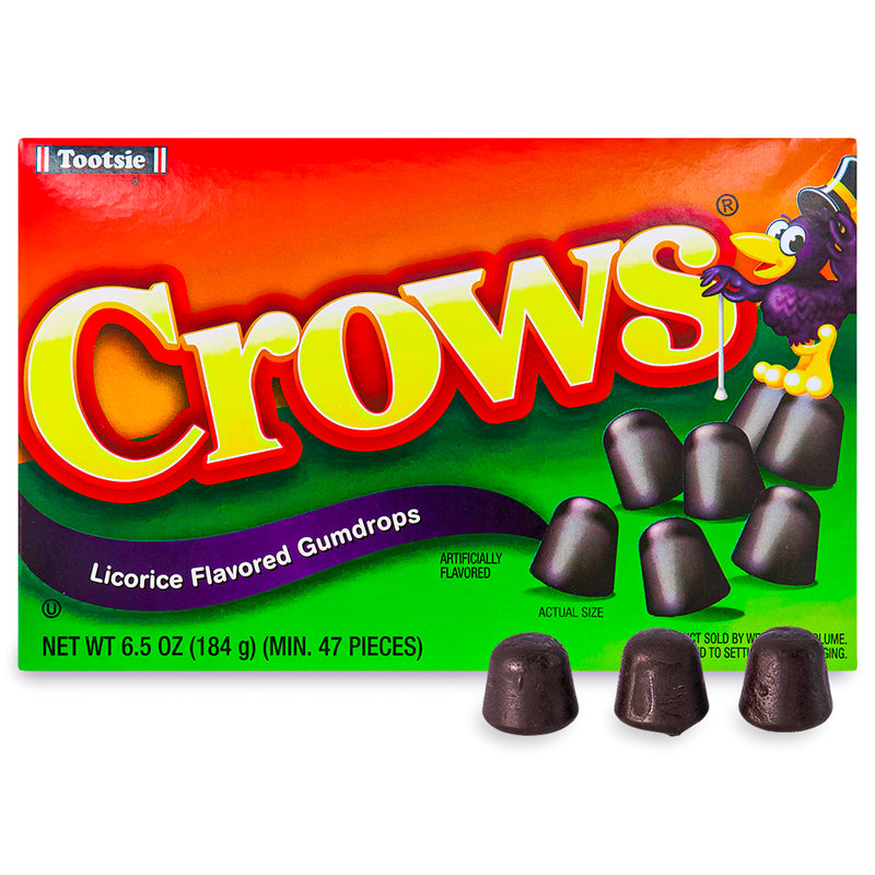 Crows Candy Theatre Pack-Licorice-Black Licorice-Gumdrops