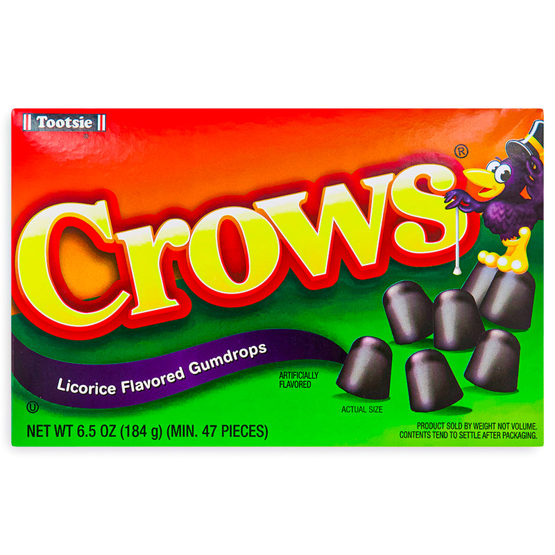 Crows Candy Theatre Pack-Licorice-Black Licorice-Gumdrops