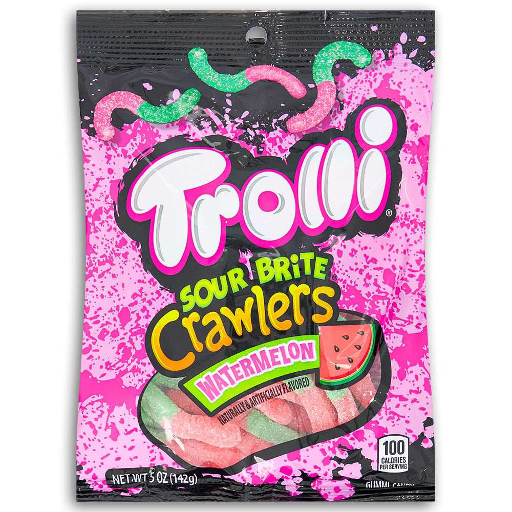 Trolli Sour Brite Crawlers Watermelon - 5oz, Trolli Sour Brite Crawlers Watermelon, tangy gummy, mouthwatering fun, candy enthusiasts, flavor explorers, taste sensation, gummy extravaganza