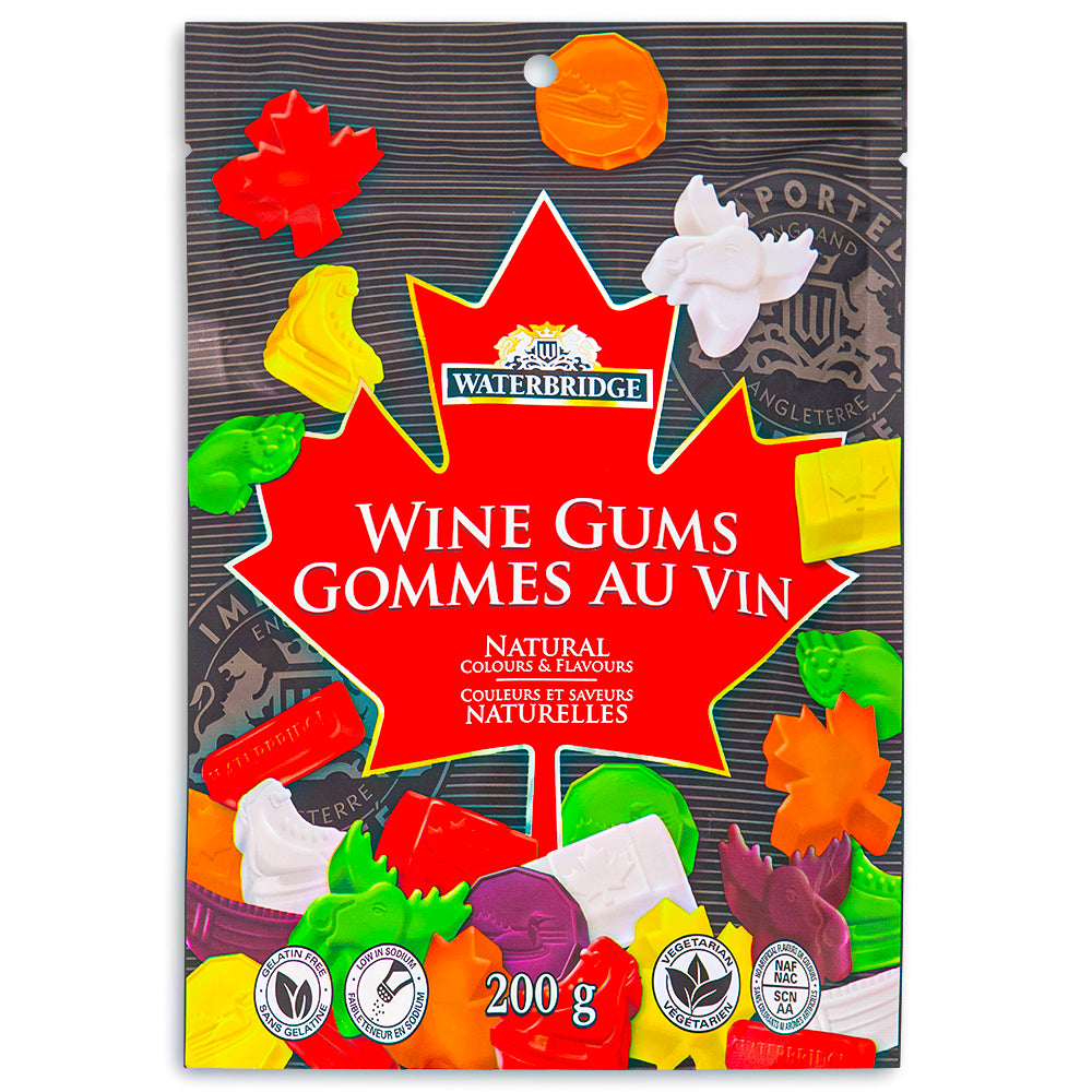Waterbridge Wine Gums Canadian Mix - 200 g