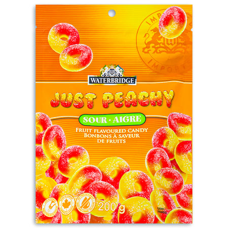 Waterbridge Just Peachy Candy - 200g - Peach Rings