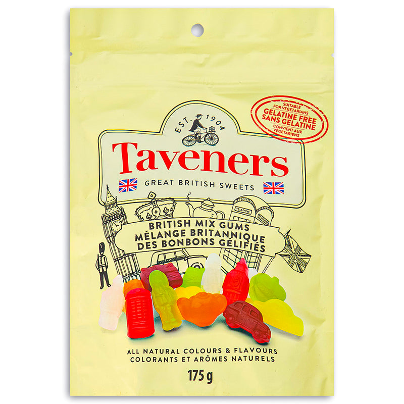 Taveners British Mix Gums - 175g-British candy-Gummies-Wine gums