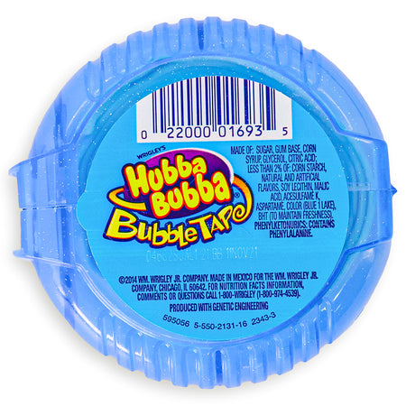 Hubba Bubba Sour Blue Raspberry Bubble Gum Tape Nutrition Facts Ingredients