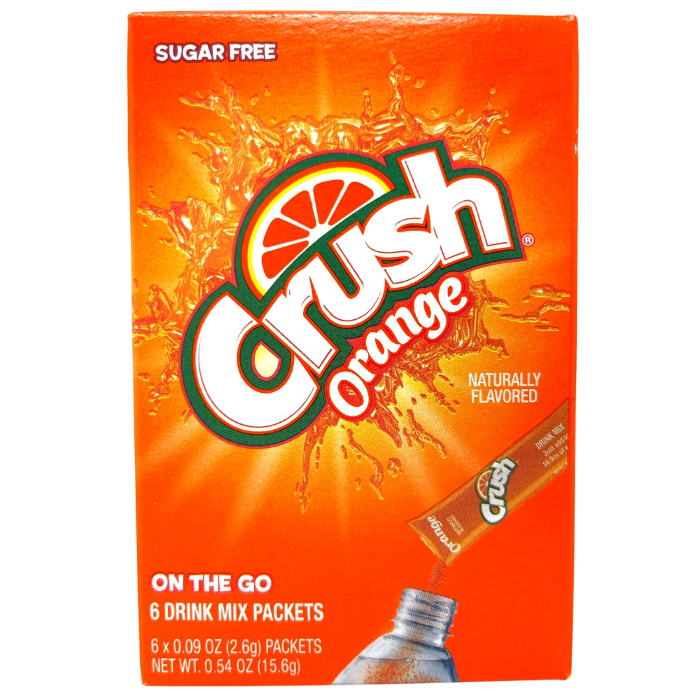 Crush Singles to Go Orange Drink Mix - 15.6g