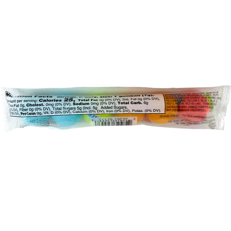 Dippin' Dots Filled Gumballs 6 Piece Tube - 1.41oz Nutrition Facts Ingredients-Dippin' Dots-Dippin dots flavors-Gumball