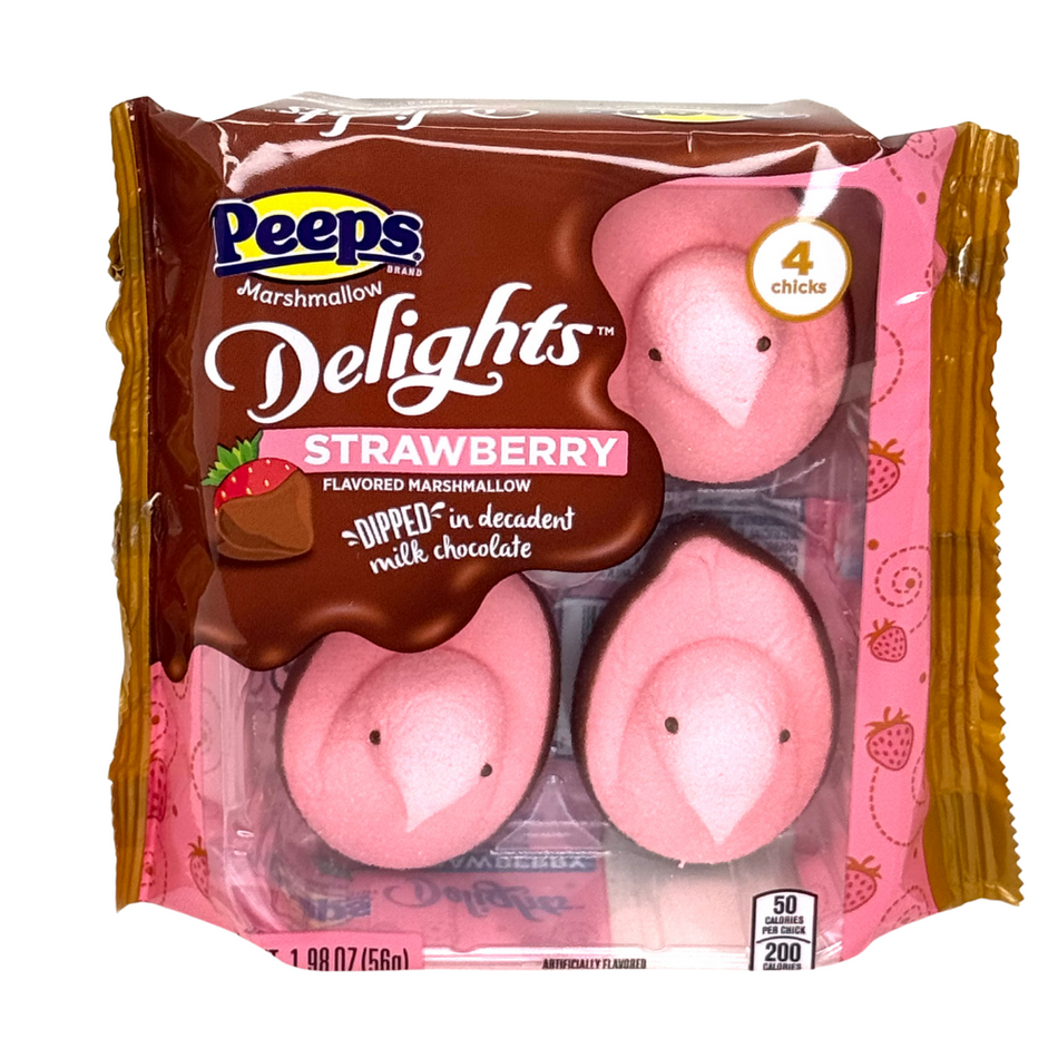 Peeps Strawberry Chicks Dipped in Chocolate - 1.98oz