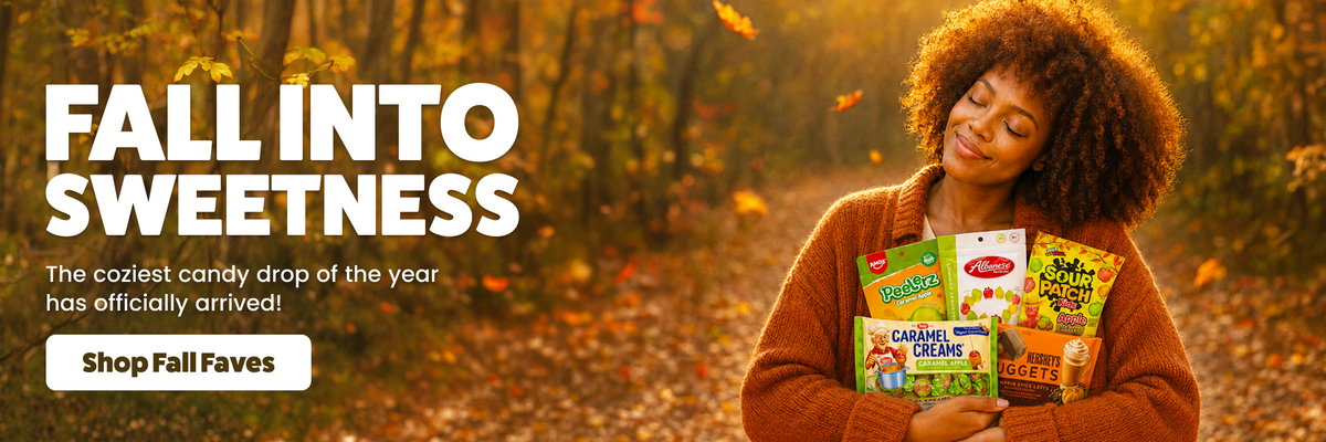 Fall into sweetness with limited-edition fall candy, fall chocolate, & more! 
