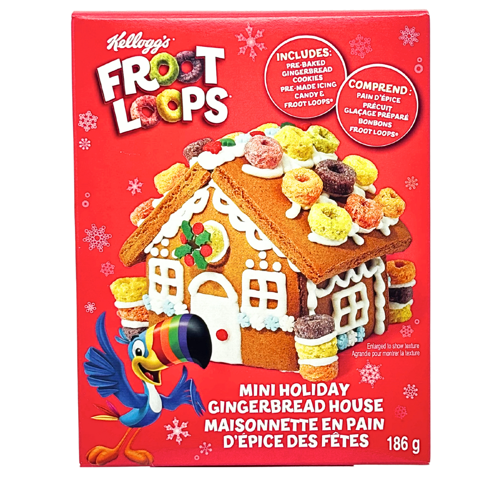 Froot Loops Mini Holiday Gingerbread House - 186g