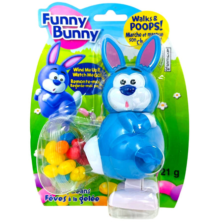 Easter Funny Bunny Wind-Up Toy with Candy - 21g