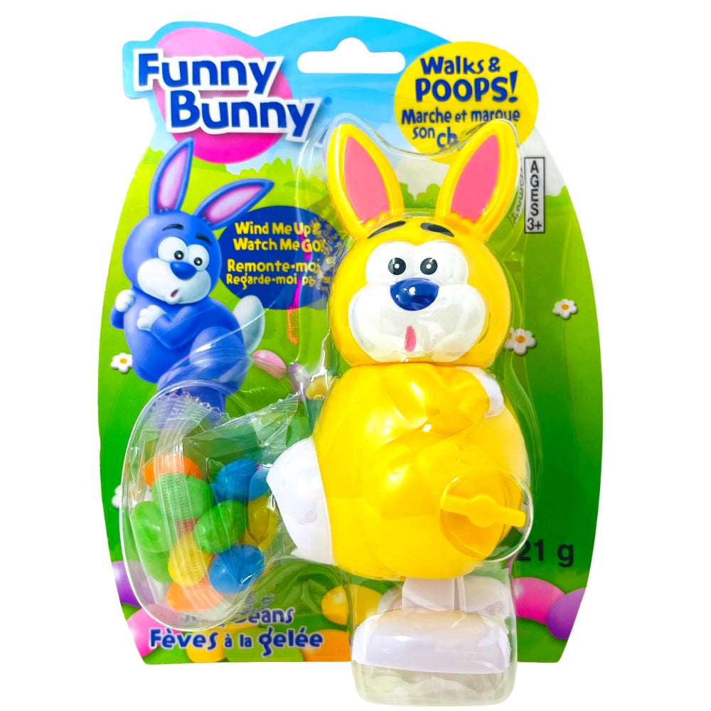 Easter Funny Bunny Wind-Up Toy with Candy - 21g