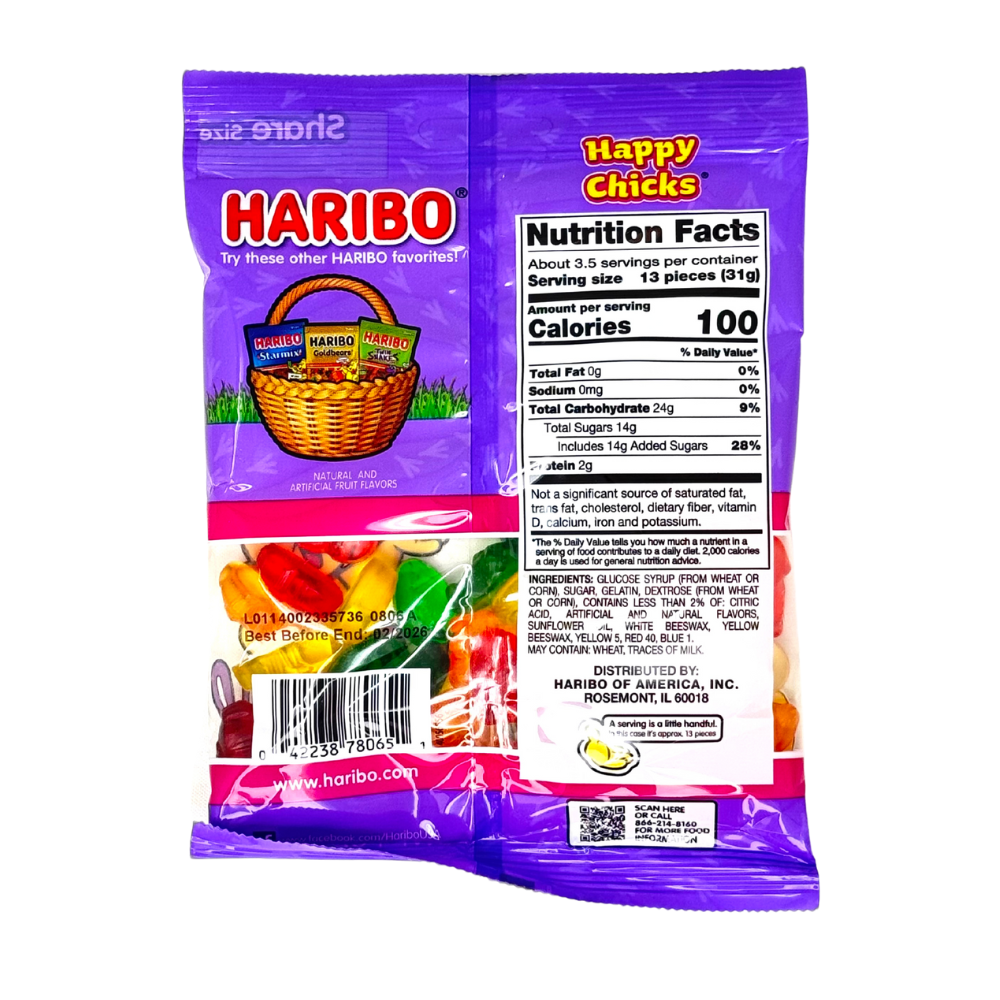 Haribo Happy Chicks - 4oz