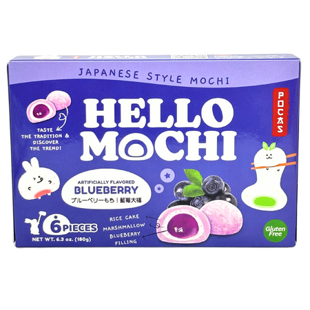 Hello Mochi Blueberry - 6.3oz | Candy Funhouse – Candy Funhouse US Hello Mochi Blueberry - 6.3oz | Candy Funhouse – Candy Funhouse US