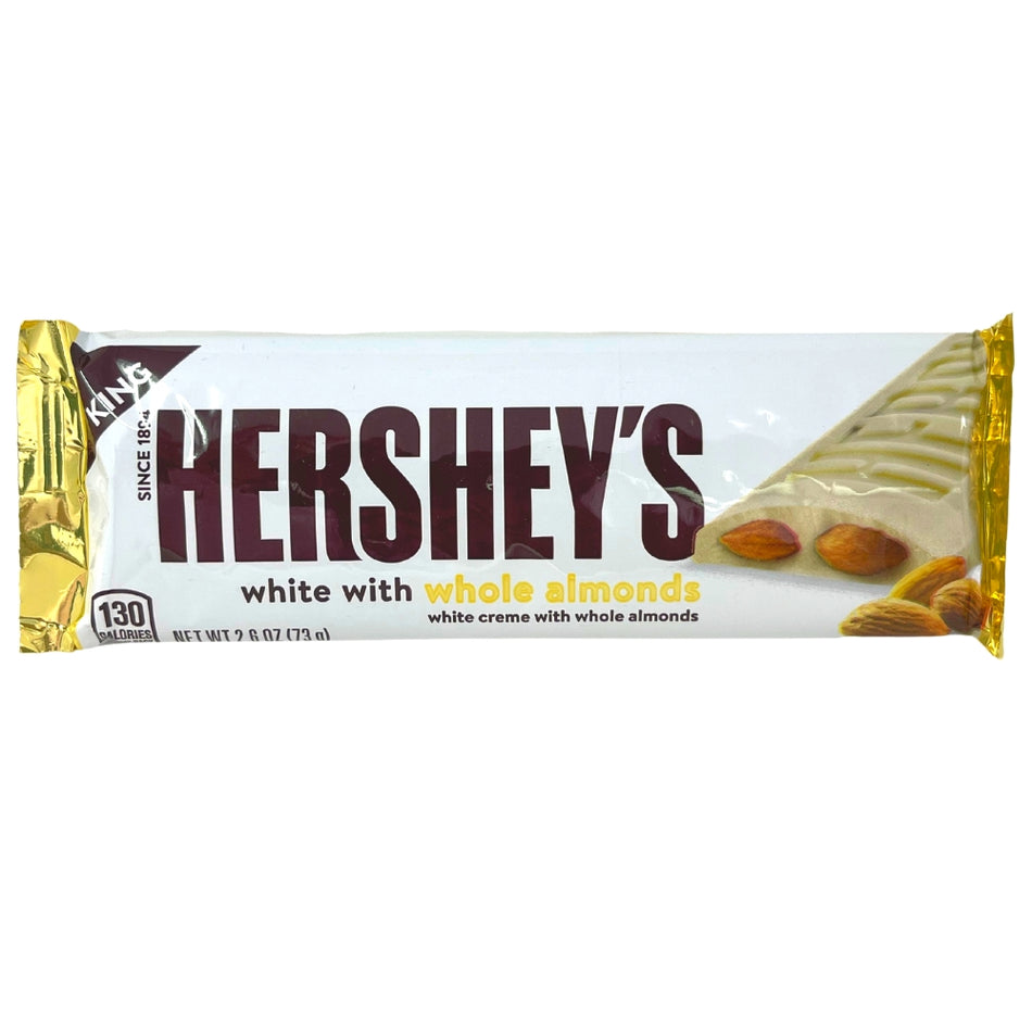 Hershey's White Chocolate with Almonds King Size - 73g