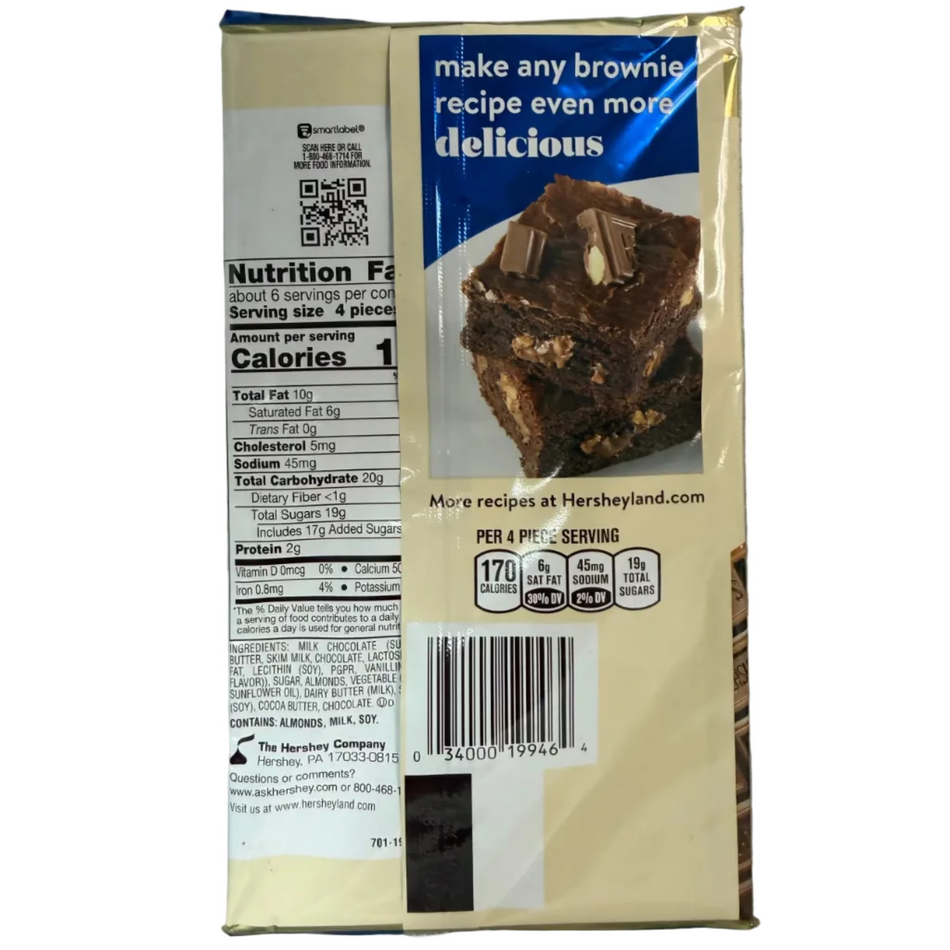 Hershey's Giant Symphony Almond & Toffee Chocolate Bar - 7.37oz