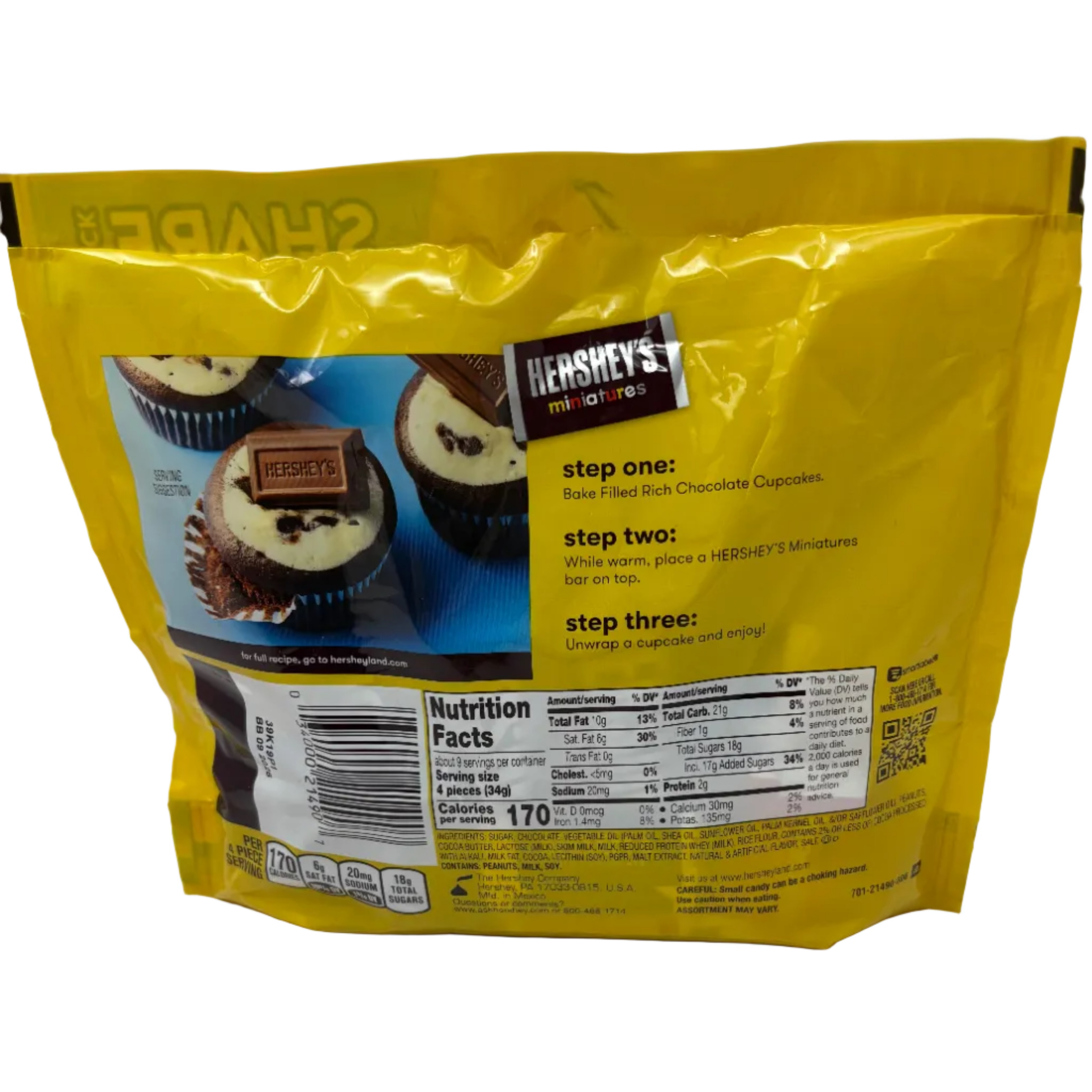 Hershey's Miniatures - 10.4oz Ingredients and Nutrition Facts