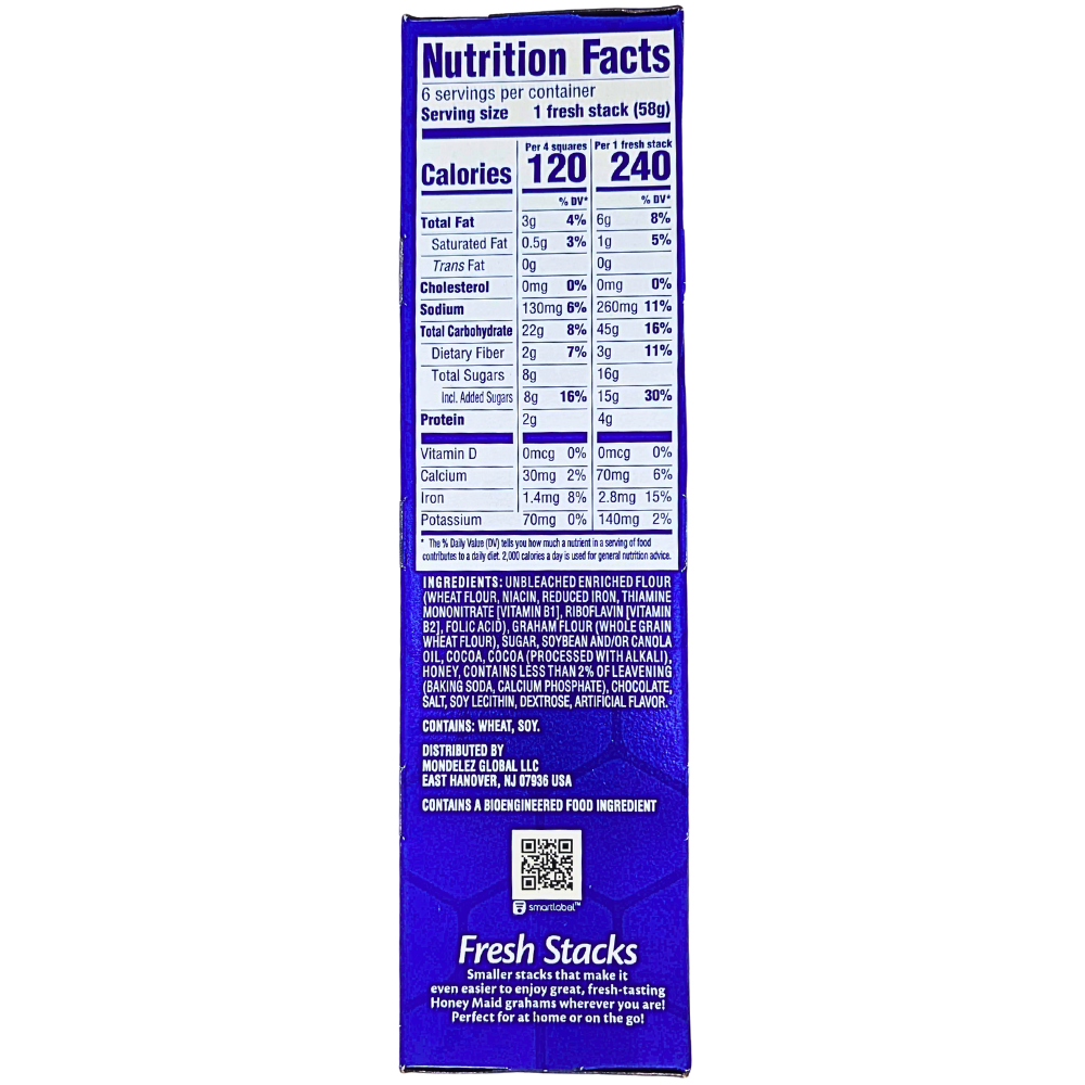 Honey Maid Fresh Stacks Chocolate Grahams - 346g