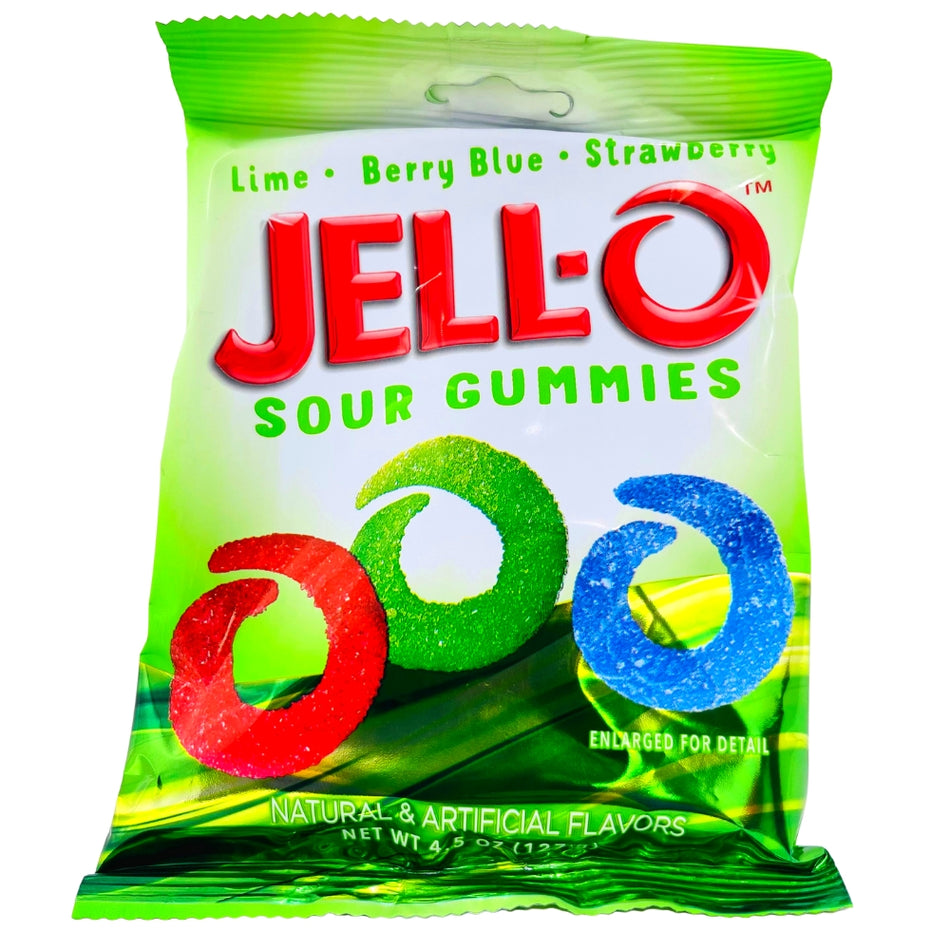 Jell-O Sour Gummies - 127g - Sour candy - Gummy Candy