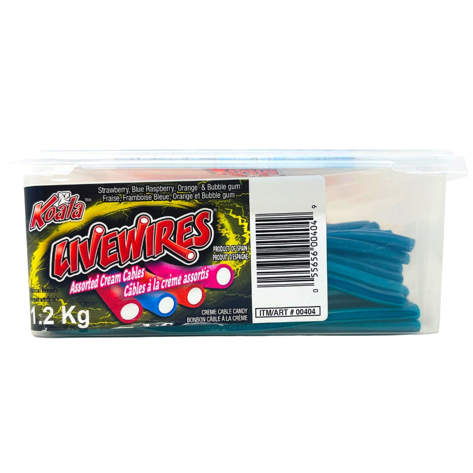 Livewire Assorted Cables - 1.2kg-Bulk candy-Sour candy-Blue raspberry-Licorice