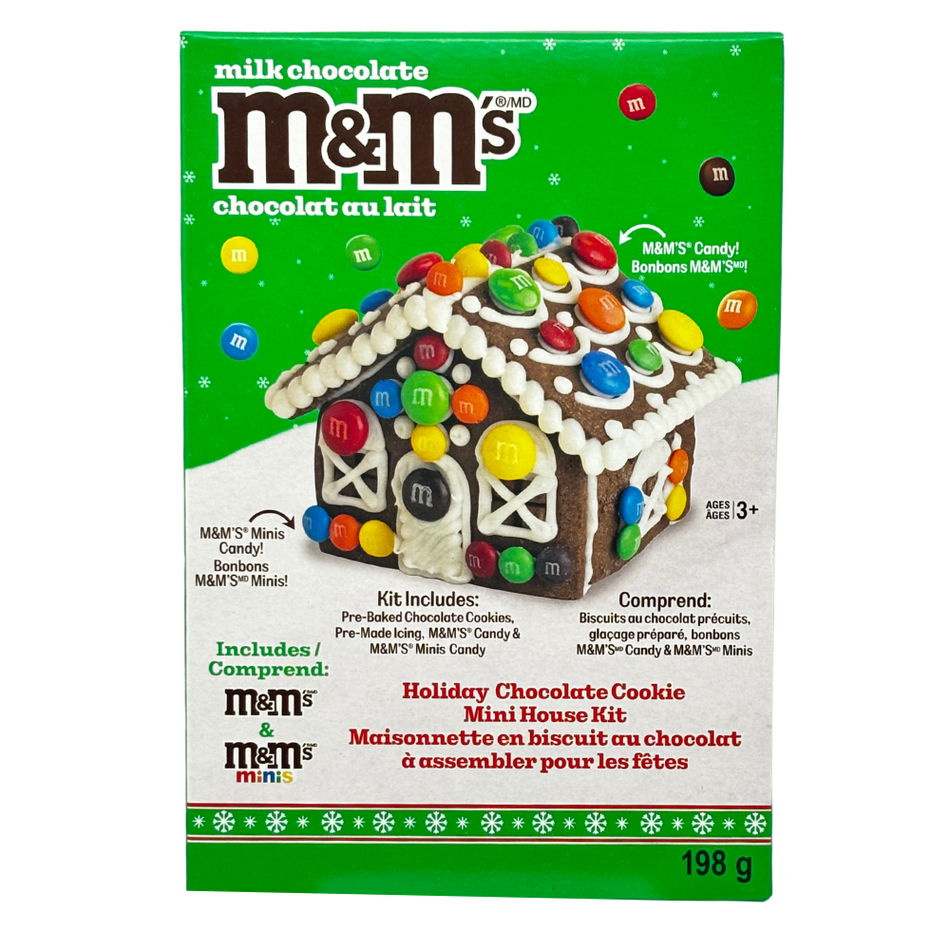 M&M's Mini Chocolate Cookie House  Kit - 198g