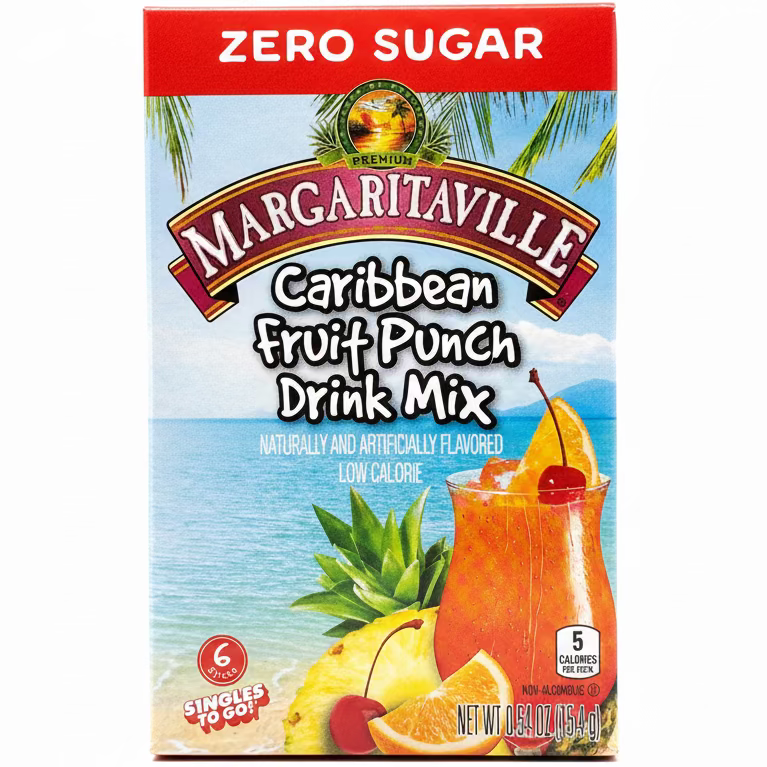 Margaritaville Caribbean Fruit Punch Singles To Go Drink Mix
