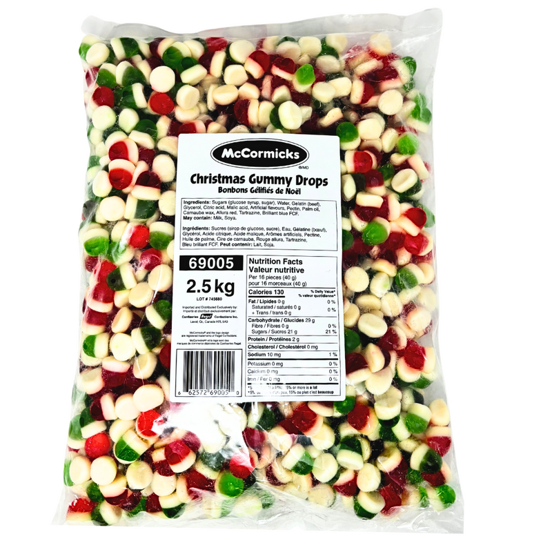 McCormicks Christmas Gummy Drops - 2.5kg